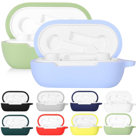 2 fundas de silicona GS0021 con gancho para OnePlus Buds Z2 (negro, rojo, azul, verde, gris, blanco, azul cielo, amarillo y verde matcha)
