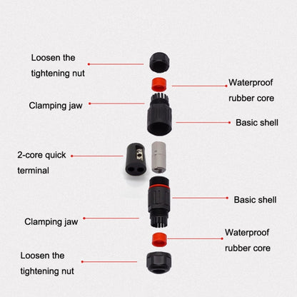 CDF-M3 Waterproof Wire Connector, Specification: 3 Pin, 3 Pin, 2 Pin