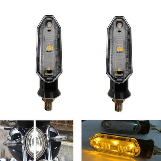 1 par de luces de señalización para motocicleta con forma de tiburón, MK-121, 3 LED, MK-121