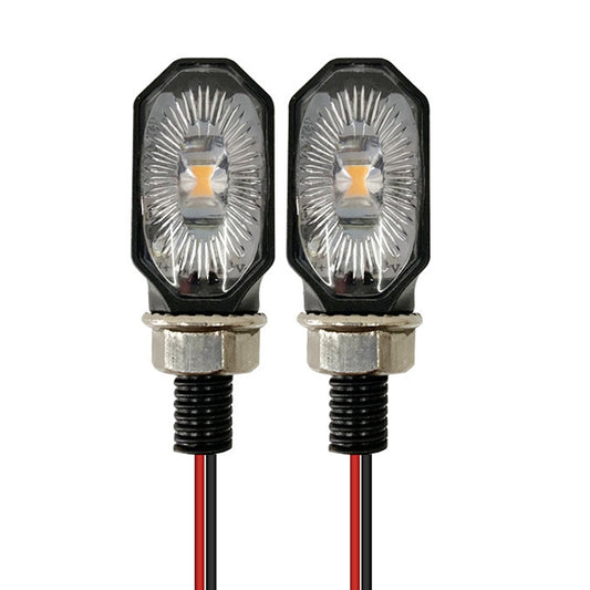 2 unidades MK-099 Luz de señalización LED para dirección de motocicleta, MK-099