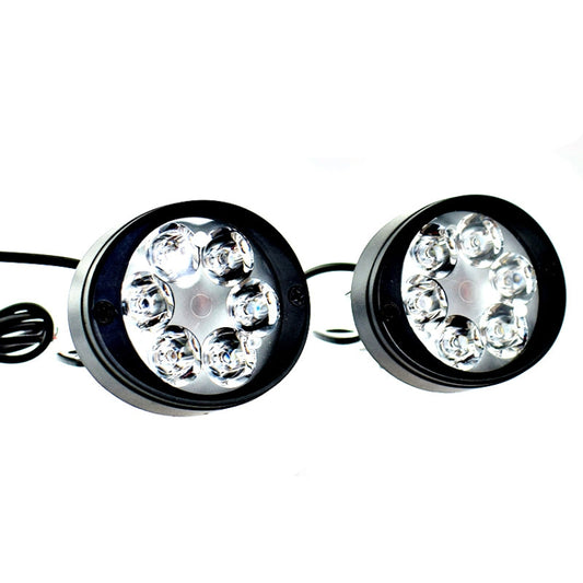 2 faros antiniebla para motocicleta MK-262 de 6 LED, luz de tiro