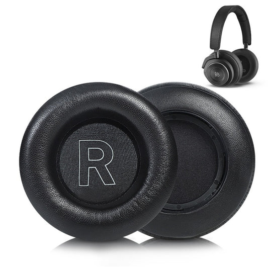 2pcs Genuine Leather Sponge Earmuffs For B&O BeoPlay H7 / H9 / H9i, H7 / H9 / H9i (Black), H7 / H9 / H9i (Apricot)