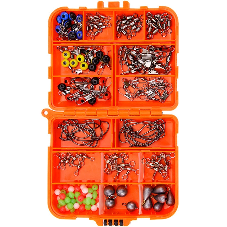 Lot de 165 accessoires pour hameçons pour calamars, lot de 165 pièces (orange), lot de 165 pièces (noir)