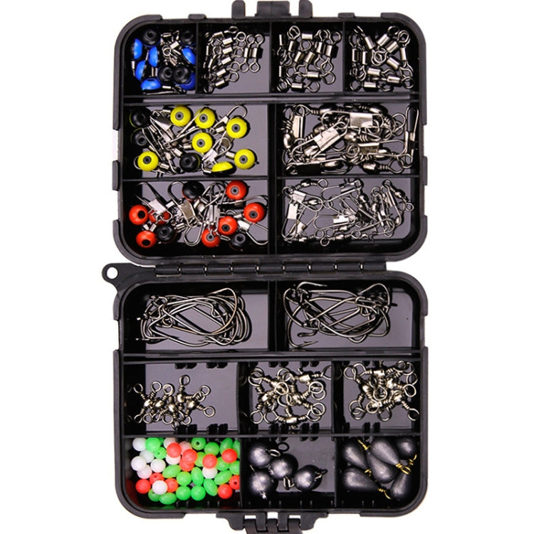 Lot de 165 accessoires pour hameçons pour calamars, lot de 165 pièces (orange), lot de 165 pièces (noir)