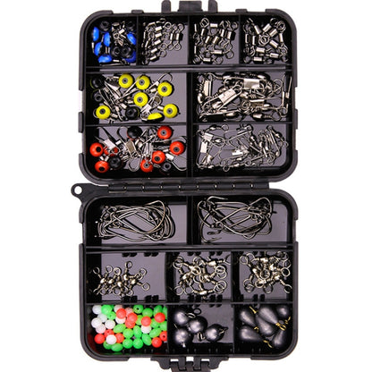 Lot de 165 accessoires pour hameçons pour calamars, lot de 165 pièces (orange), lot de 165 pièces (noir)