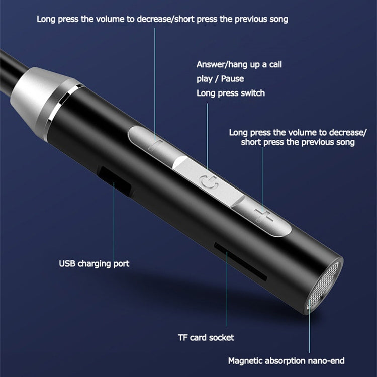 BT-63 Wireless Bluetooth Neck-mounted Magnetic Headphone, Green, Black, Blue, Red, Pink, White