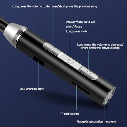 BT-63 Wireless Bluetooth Neck-mounted Magnetic Headphone, Green, Black, Blue, Red, Pink, White