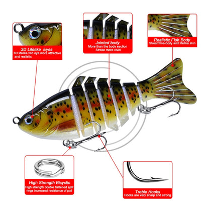 PROBEROS HS066 10cm 15.5g Sea Fishing Simulation Road Sub-Bait, A, B, C, D, E