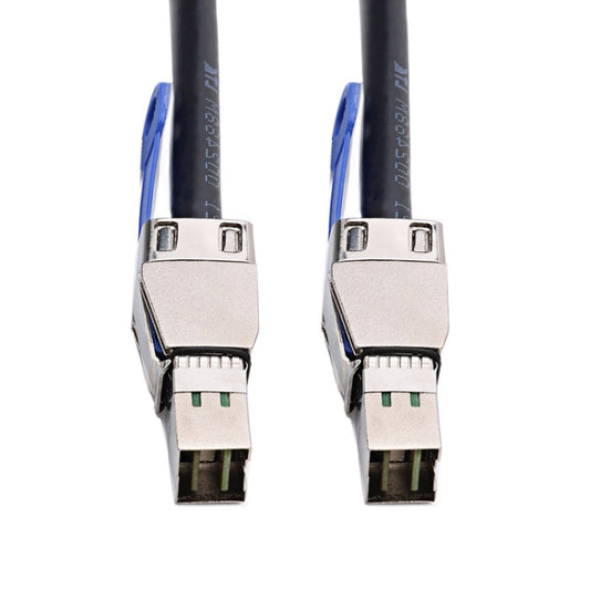 H0503 12Gbps SFF-8644 To 8644 HD Server External Hard Drive Data Cable, Black 1m, Black 2m, Black 3m