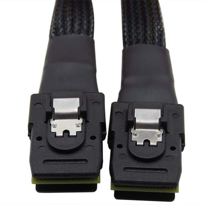 SAS36P SFF-8087 to SAS36P Cable Motherboard Server Hard Disk Data Cable, Black 0.5m, Black 0.7m, Black 1m