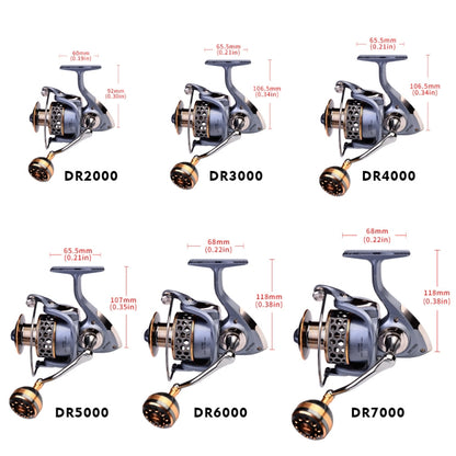 PROBEROS Metal Wire Cup Fishing Wheel Spinning Wheel, Mode:, DR2000, DR3000, DR5000, DR6000