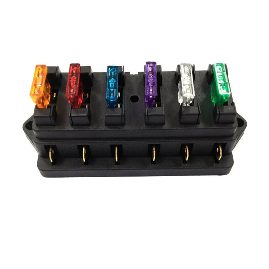 F458-Z Direct 6-Way Fuse Holder Car DC Modification Insurance Box, F458-Z Insurance Box