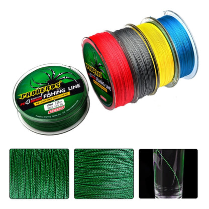 2 PCS PROBEROS 4 Ligne de pêche Strong Horse modifiée 100M, 0.4 / 6LB, 0.6 / 8LB, 0.8 / 10LB, 1.0 / 15LB, 1.5 / 20LB, 2.0 / 25LB, 2.5 / 30LB, 3.0 / 35LB, 4.0 / 40LB, 5.0 / 50LB, 6.0 / 60LB, 7.0 / 70lb, 8.0 / 80lb, 10.0 / 100LB