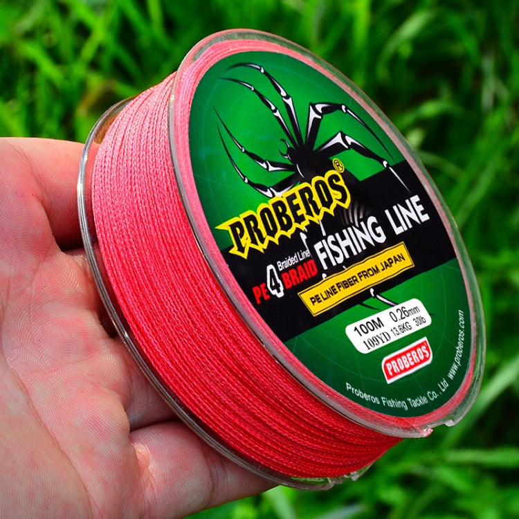 2 PCS PROBEROS 4 Ligne de pêche Strong Horse modifiée 100M, 0.4 / 6LB, 0.6 / 8LB, 0.8 / 10LB, 1.0 / 15LB, 1.5 / 20LB, 2.0 / 25LB, 2.5 / 30LB, 3.0 / 35LB, 4.0 / 40LB, 5.0 / 50LB, 6.0 / 60LB, 7.0 / 70lb, 8.0 / 80lb, 10.0 / 100LB