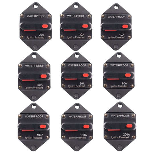 CB10 Car Audio Modified Automatic Circuit Breakerion, 20A, 30A, 40A, 50A, 60A, 80A, 100A, 150A, 200A