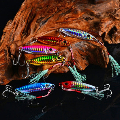 PROBEROS Leurre de pêche en métal, en fer, en plomb, pour lancer loin, 10G, 15G, 20G, 30G, 40G, 50G
