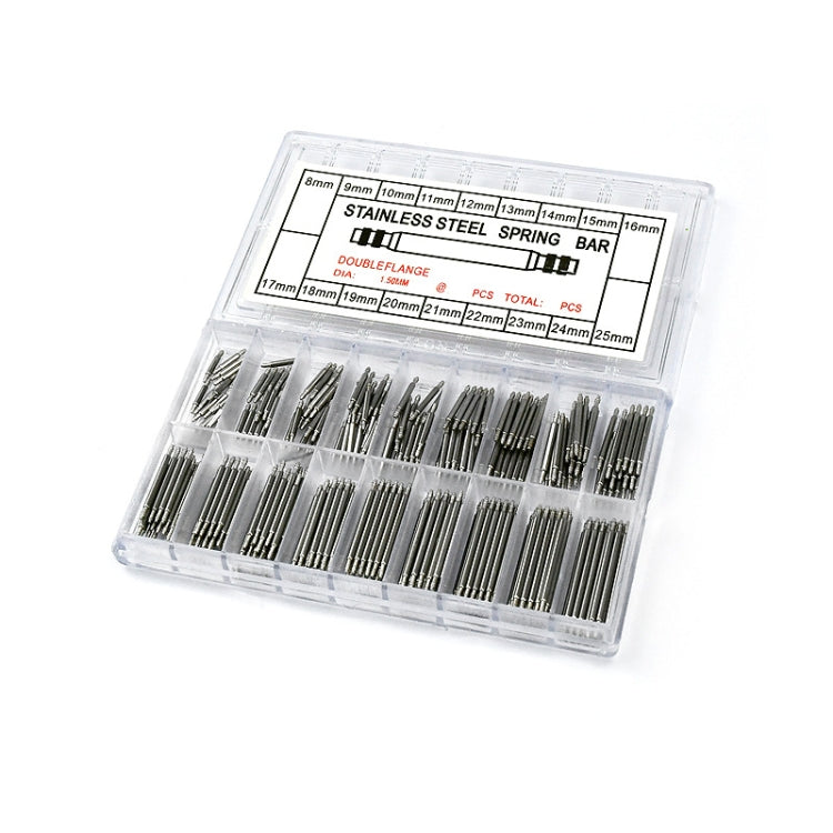 270 PCS / Box C015 8-25mm Stainless Steel Seamless Box Packing Spring Bar, 180 PCS / Box C014 8-25mm, 270 PCS / Box C015 8-25mm, 360 PCS / Box C016 8-25mm