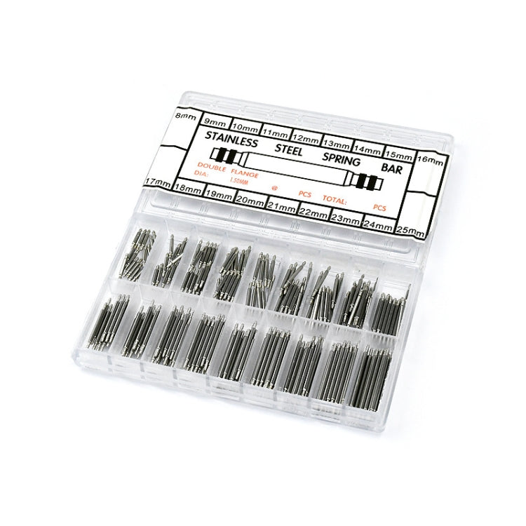 270 PCS / Box C015 8-25mm Stainless Steel Seamless Box Packing Spring Bar, 180 PCS / Box C014 8-25mm, 270 PCS / Box C015 8-25mm, 360 PCS / Box C016 8-25mm