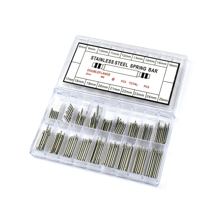 270 PCS / Box C015 8-25mm Stainless Steel Seamless Box Packing Spring Bar, 180 PCS / Box C014 8-25mm, 270 PCS / Box C015 8-25mm, 360 PCS / Box C016 8-25mm