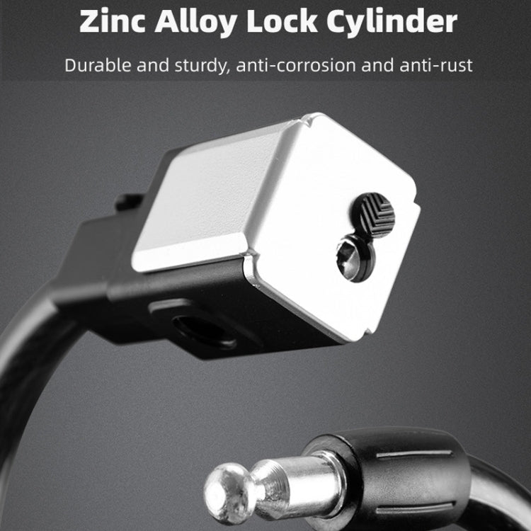 BG-0518 Mountain Bike Portable Anti-Theft Bold Cable Lock, Length:, 1.8m With Lock Frame