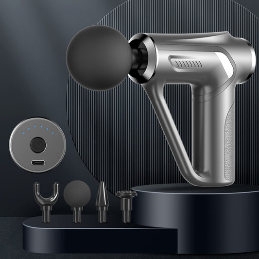 مسدس تدليك كهربائي مثلث الشكل HB-008، مزود بشاشة LCD وزر تشغيل