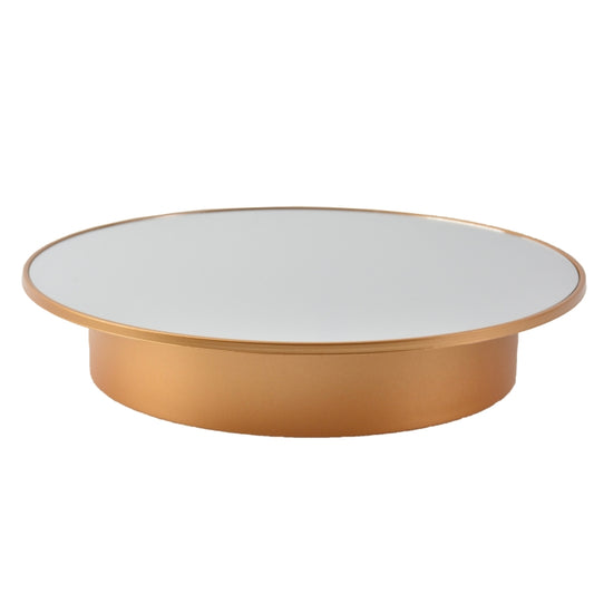 20cm Mirror Two-way Turntable Display Stand Video Shooting Props Turntable, Gold, Silver