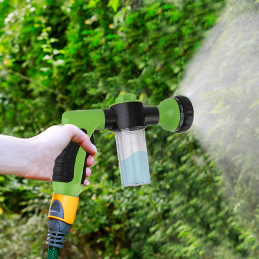 Lance à mousse de lavage auto 8 en 1, jaune, vert