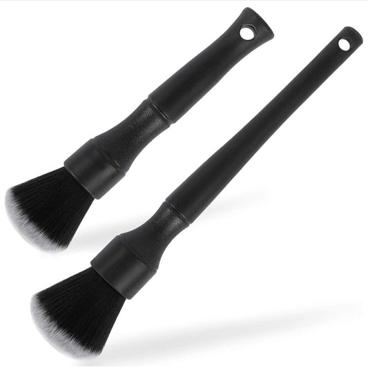 Brosse de nettoyage douce pour sortie de climatiseur de voiture, Petite+Grande Noire, Petite+Grande Bleue, Petite+Grande Rouge