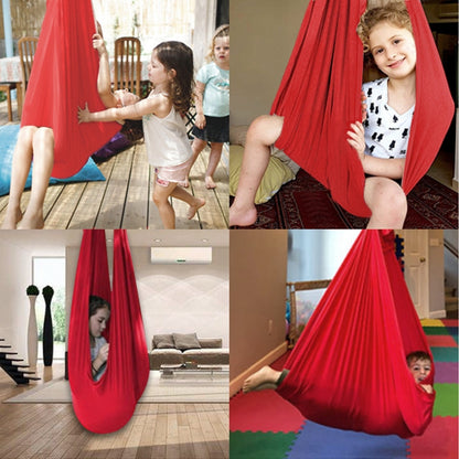 Kids Elastic Hammock Indoor Outdoor Swing, Size:, 1x2.8m (Red), 1x2.8m (Green), 1x2.8m (Dark Blue), 1x2.8m (Purple), 1x2.8m (Sky Blue), 1x2.8m (Silver Gray), 1x2.8m (Black), 1.5x2.8m (Red), 1.5x2.8m (Green), 1.5x2.8m (Dark Blue), 1.5x2.8m (Purple)     ...