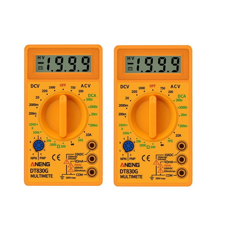 2 PCS ANENG DT830G Portable Digital Multimeter