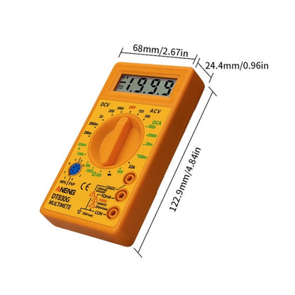 2 PCS ANENG DT830G Portable Digital Multimeter