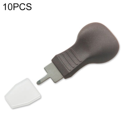 10 PCS Watch Rear Cover Tapping Knife Watch Opener, Style:, Yellow Narrow Mouth, Yellow Wide Mouth, Orange Flat-blade Mouth, Brown Narrow Mouth, Brown Flat-blade Mouth