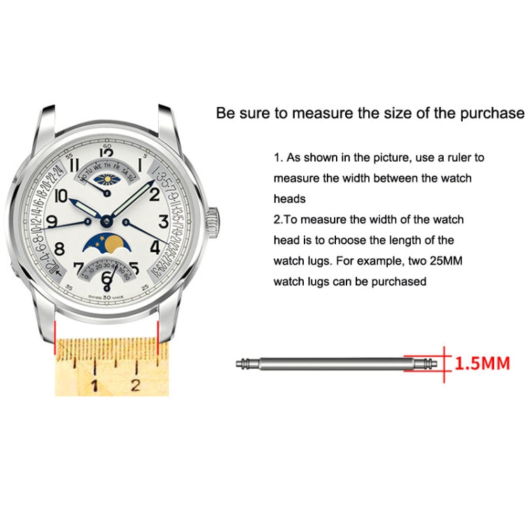 8-25mm Strap Connecting Shaft Stainless Steel Watch Spring Bar, 144 PCS / Set, 270 PCS / Set, 360 PCS / Set with Ear Batch