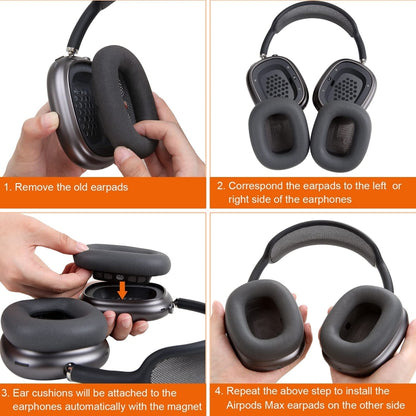 2 PCS Foam Earpads Earmuffs For AirPods Max
