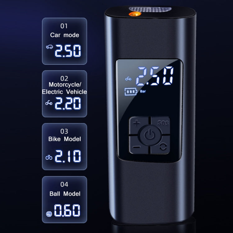 Pompe à air électrique portable avec affichage numérique, version filaire 2712, version sans fil 2712 6000 mAh, version filaire L2775, version sans fil L2775 4000 mAh