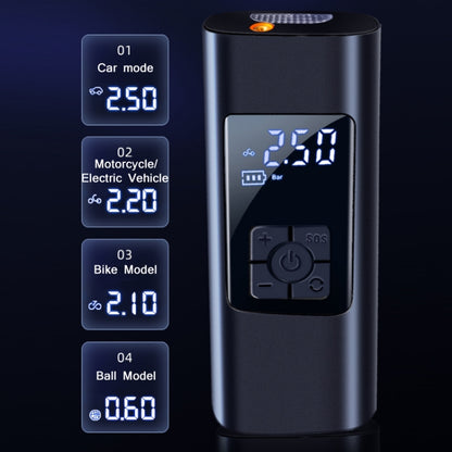 Pompe à air électrique portable avec affichage numérique, version filaire 2712, version sans fil 2712 6000 mAh, version filaire L2775, version sans fil L2775 4000 mAh