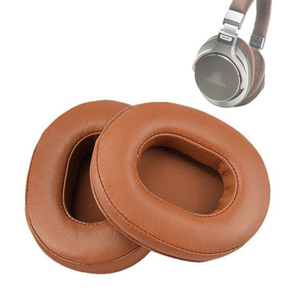 2pcs Sponge Earmuff For Audio-Technica ATH-M50 / M40 / M50X / MSR7, Sheepskin-Black, Sheepskin-Khaki