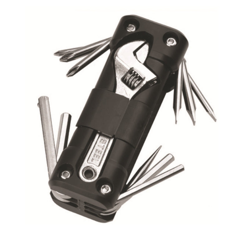 KT-02 Outil de survie multifonctionnel 16 en 1 pour camping en extérieur