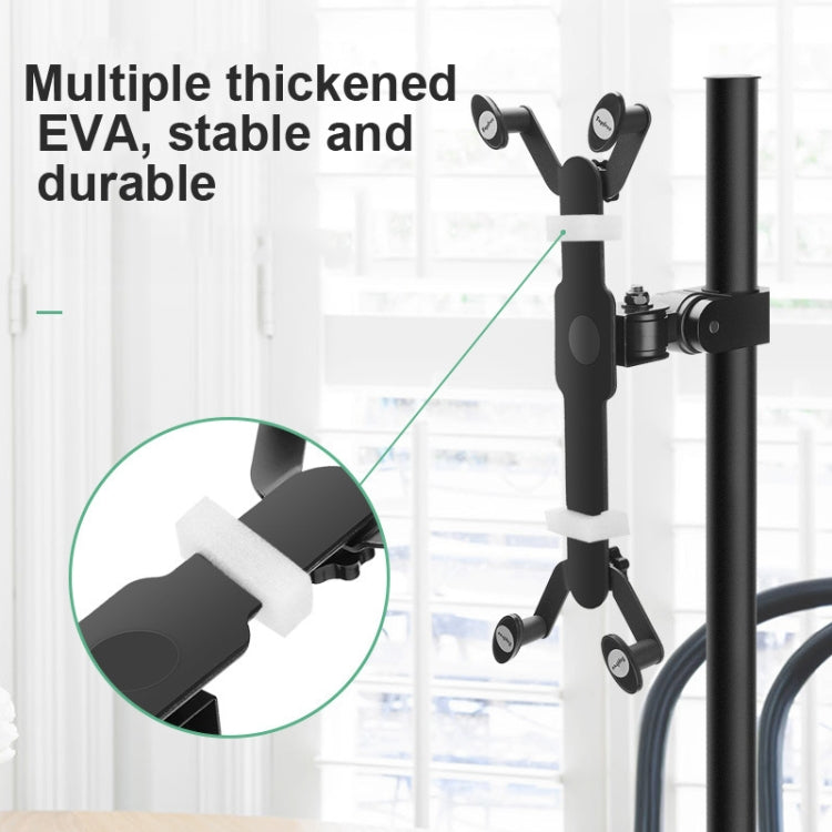 Soporte de metal para mesita de noche, con clip para escritorio, para tableta y teléfono, altura 50 cm