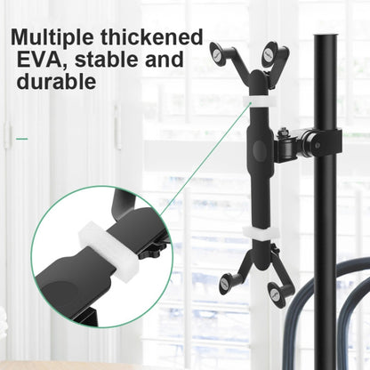 Soporte de metal para mesita de noche, con clip para escritorio, para tableta y teléfono, altura 50 cm
