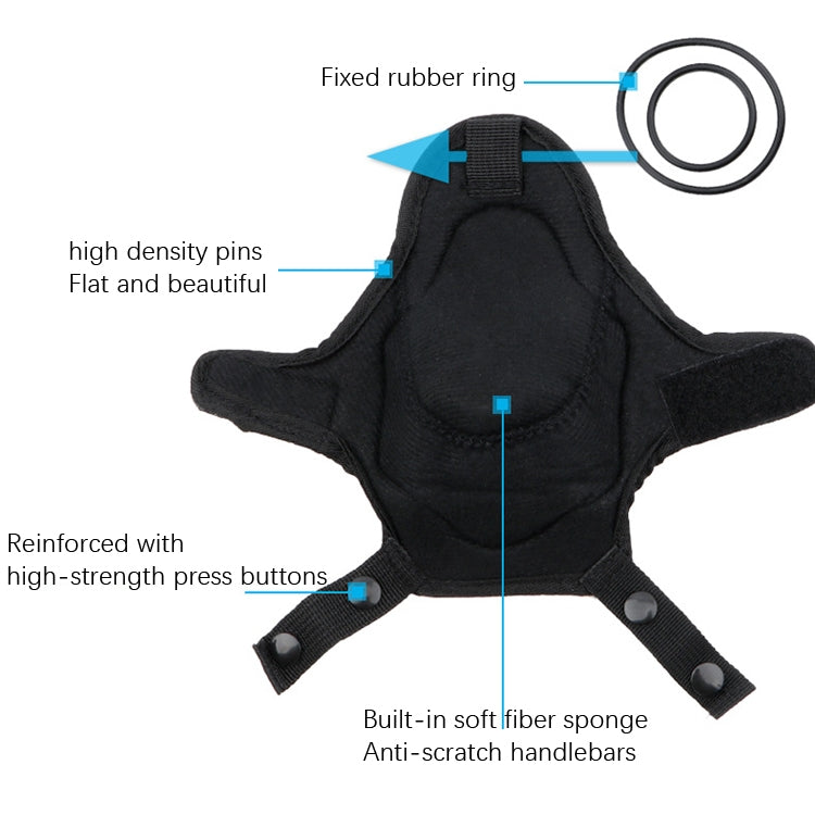Meroca Children Balance Bike Handle Protective Cover, Black, Black Red, Black Blue, Black Orange