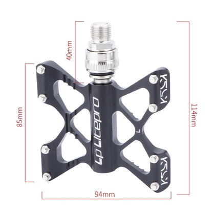 LP LitePro K5 Folding Bkie Aluminum Alloy Bearin Pedals, K5