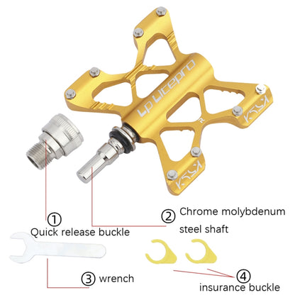 LP LitePro K5 Folding Bkie Aluminum Alloy Bearin Pedals, K5