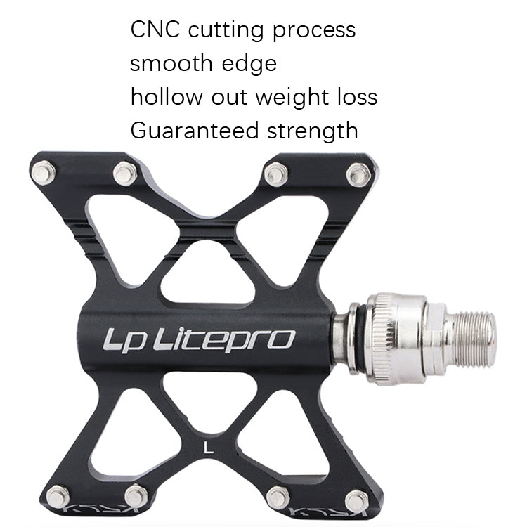LP LitePro K5 Folding Bkie Aluminum Alloy Bearin Pedals, K5