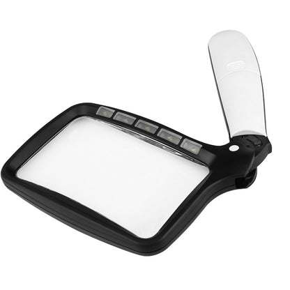 10863 3X LED Light Folding Handheld Magnifier, 3X
