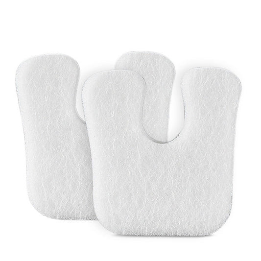 U-Type Sheep Felt Hairy Function Stickers, White, Skin Color