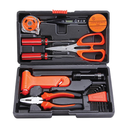 JT-18 Kit d'outils marteau de voiture, 18 en 1