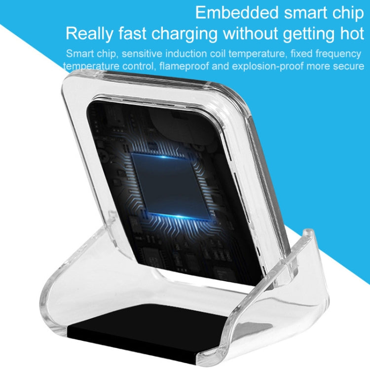 A9191 3 in 1 Multifunctional Vertical Wireless Charger, Black, White, Blue