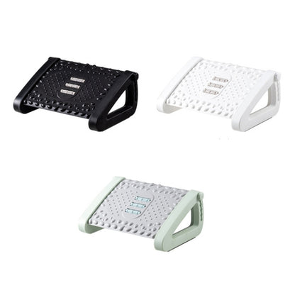 Office Computer Set Up Foot Stool Foot Massage Pedal, Bean Color, Black, White