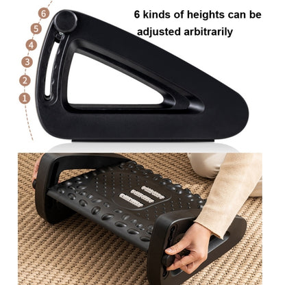 Office Computer Set Up Foot Stool Foot Massage Pedal, Bean Color, Black, White